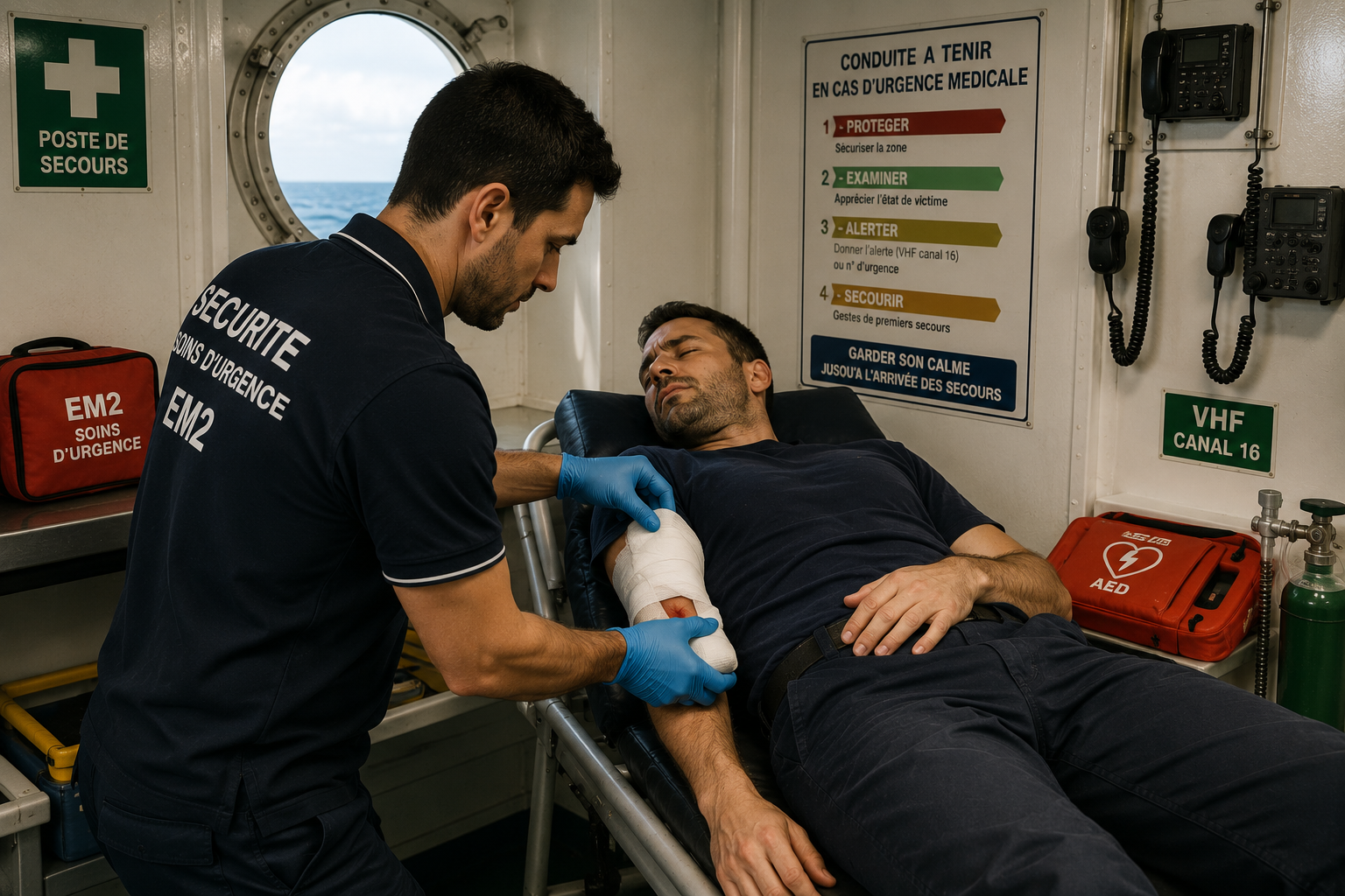 Enseignement médical maritime de niveau 2