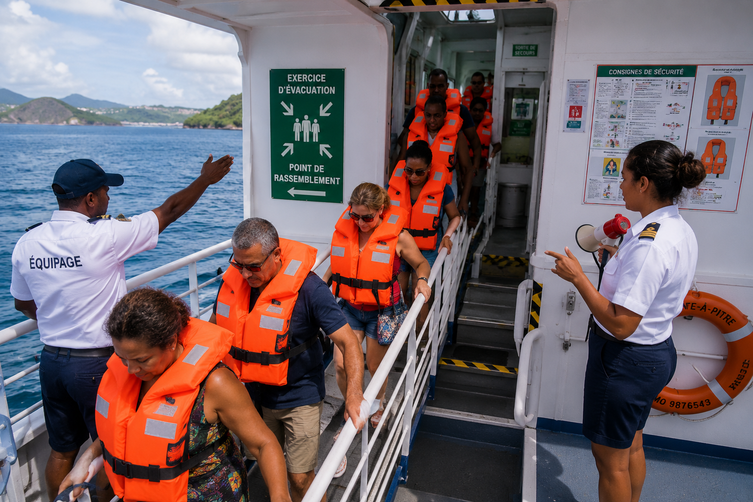 Formation sécurité à bord des navires à passagers