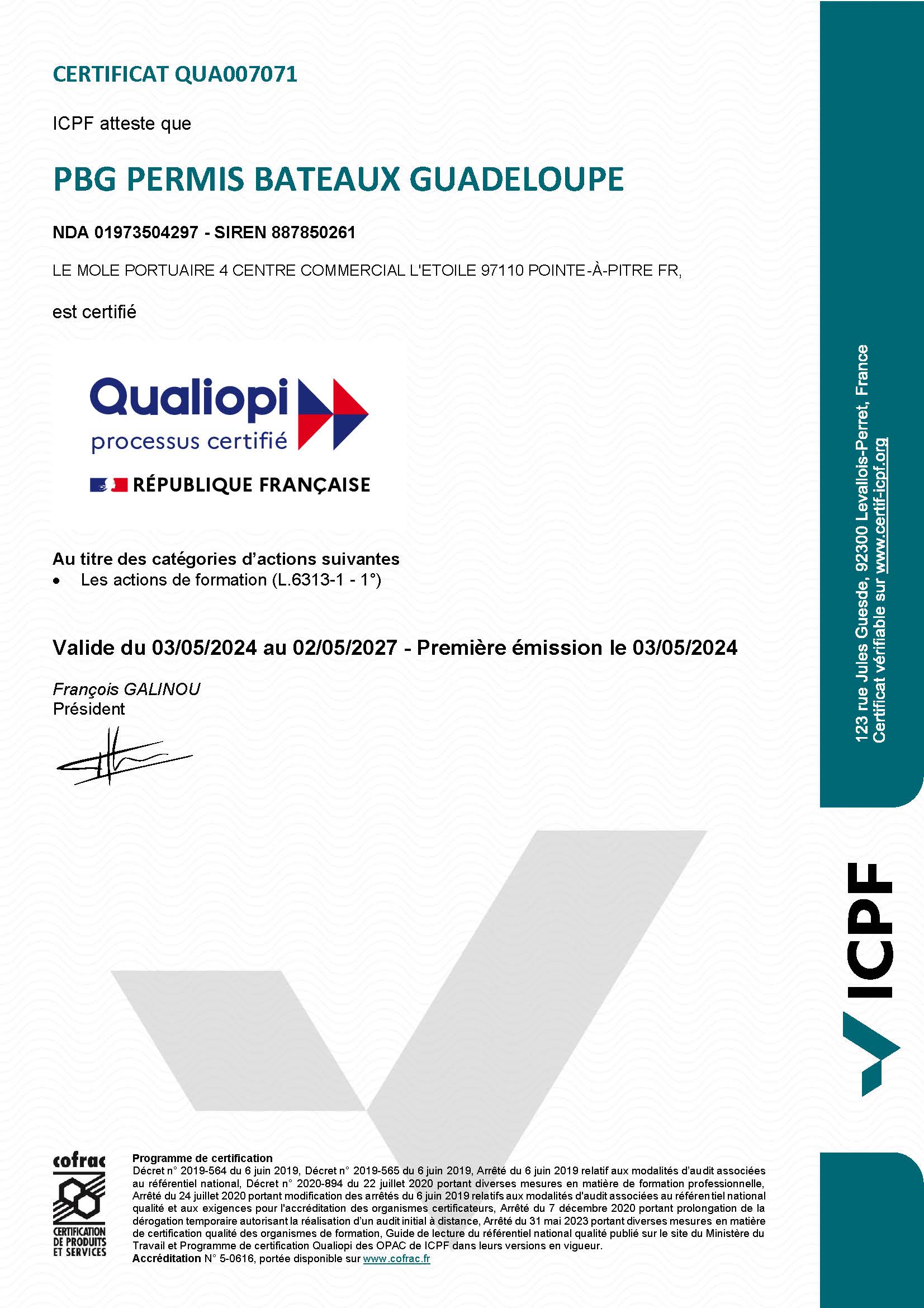 Certification Qualiopi